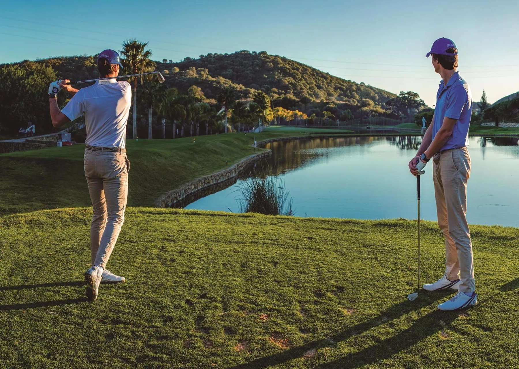 Golfbanan på Villa Padierna Golf Club
