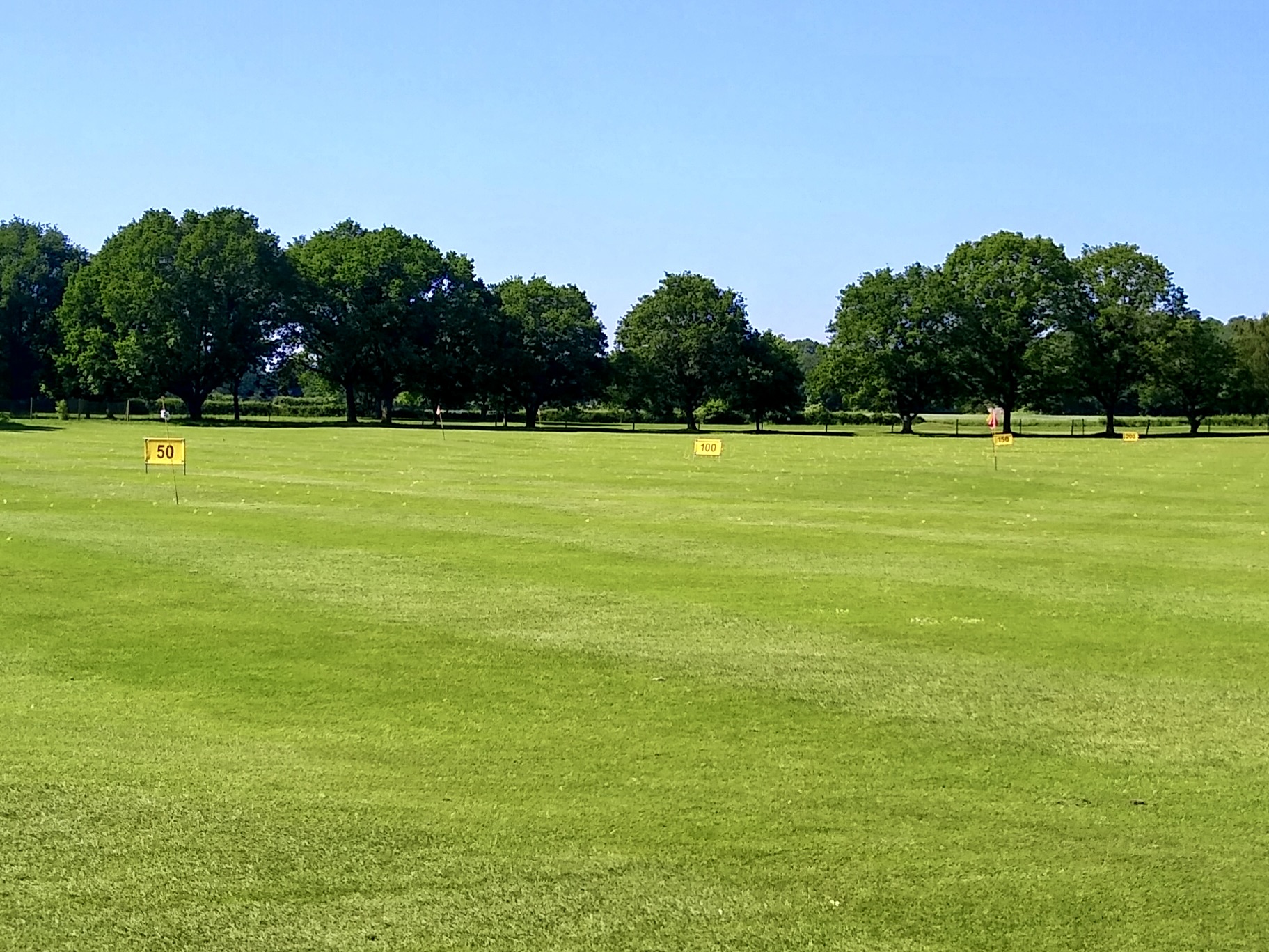 Övningsområde på Betchworth Park Golf Club i Surrey som inspiration till golfträning